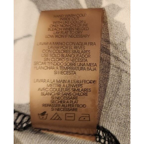 Calvin Klein Blouse Romantic Sheer Sleeve Dressy Floral V Neck Size Medium - Picture 12 of 12